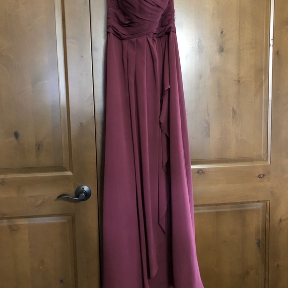 David’s bridal wtoo wine bridesmaids dress - Picture 2 of 8